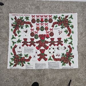 Christmas Plaid Appliques AND Quilt Fabric Countrycore Grannycore 90s Crafts
